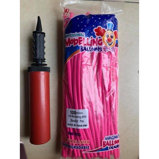 Bóng giun vặn nghệ thuật (thái lan 100 quả kèm bơm) chọn màu