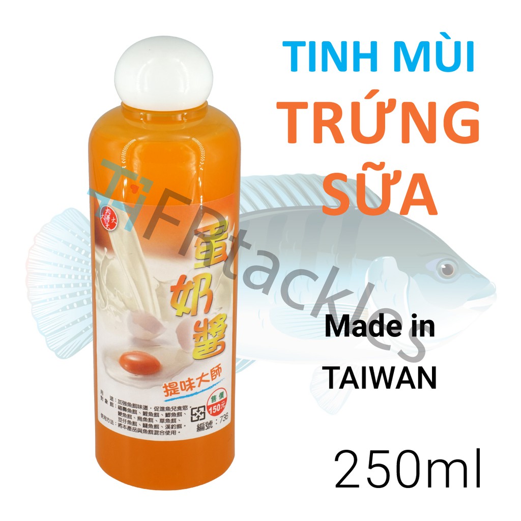 TINH MÙI CÂU CÁ  TRỨNG SỮA ĐẠI CA ĐẠI chuyên chép Tra, Mè, Rô Phi giúp kích thích dậy mùi, tăng độ thơm - béo cho mồi