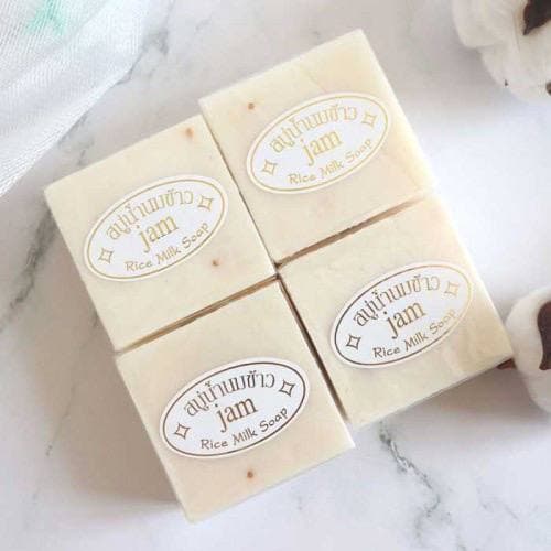 Xà Phòng Cám Gạo Thái Lan Xà Phòng Trắng Da Jam Rice Milk Soap Bánh Vuông 65gr ZUZU