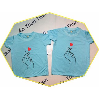[HOT HOT]ÁO THUN NAM NỮ IN HÌNH THẢ TIM