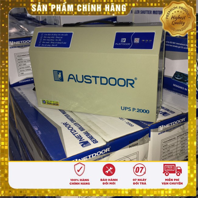 Bộ lưu điện cửa cuốn Chính Hãng AUSTDOOR P1000 850W - P2000 1200W