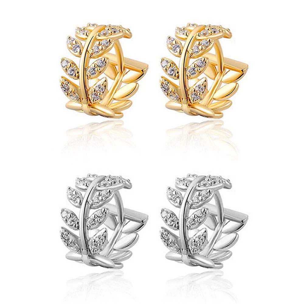 Khuyên Tai Dạng Vòng Đính Đá Lấp Lánh Cho Nữ