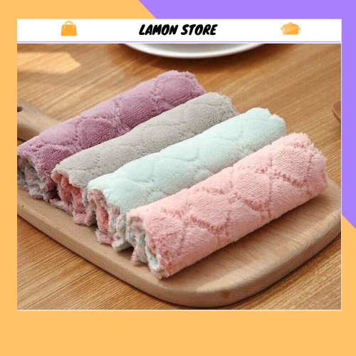 COMBO KHĂN LAU ĐA NĂNG SIÊU THẤM HÚT 2 MẶT 2395  Lamon Store