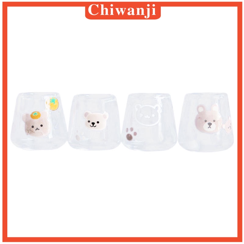 Set 4 Cốc Nước Mini Cho Nhà Búp Bê 1 / 6 1 / 8 1 / 12 3-6 Tuổi