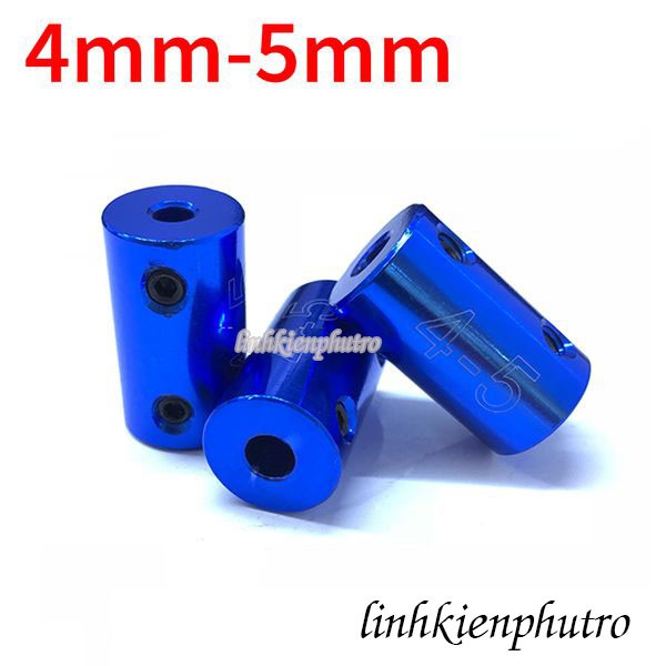 Khớp nối trục màu xanh 4mm 5mm 6mm 8mm