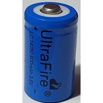 Pin đèn laze sạc LC 14250 3,6v 1400 mAh, AX 123A 1200mAh 3.7v laze đầu nhon