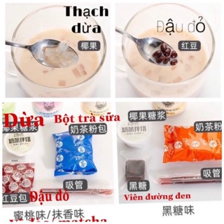 Trà sữa tự pha hai loại