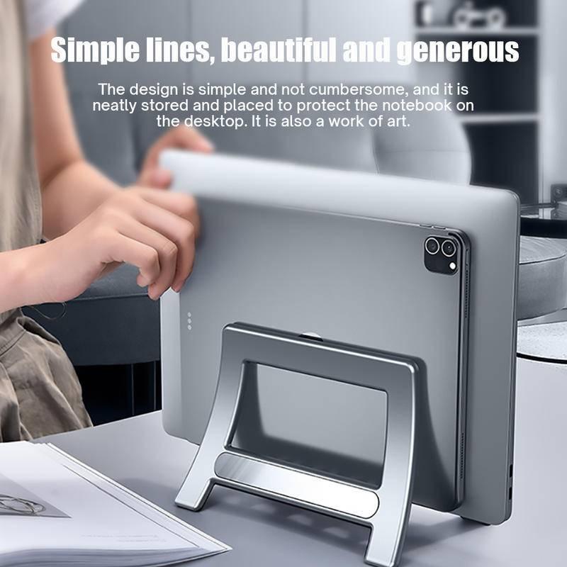 Dllencase Plastic Vertical Laptop Stand  Air/Pro 16 13 15 iPad Gravity adjustment Desktop Holder A121