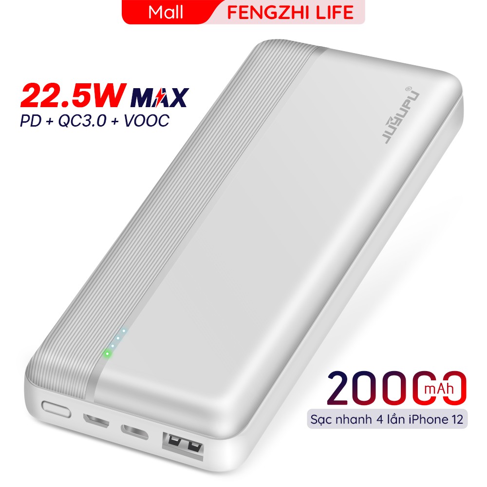 Sạc dự phòng FENGZHI PQ2C sạc nhanh 20000mAh PD QC3.0 20w dành cho các dòng điện thoại cục sạc dự phòng