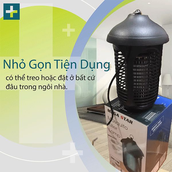 [Sản xuất Thái Lan, bảo hàng 12 tháng] ĐÈN BẮT MUỖI CAO CẤP MEGASTAR DM-138