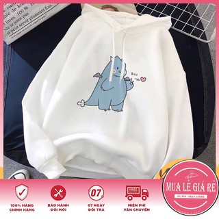 Áo Hoodie In Khủng Long Bắn Tim Nhiều Màu Lựa Chọn Hot Trend 2020
