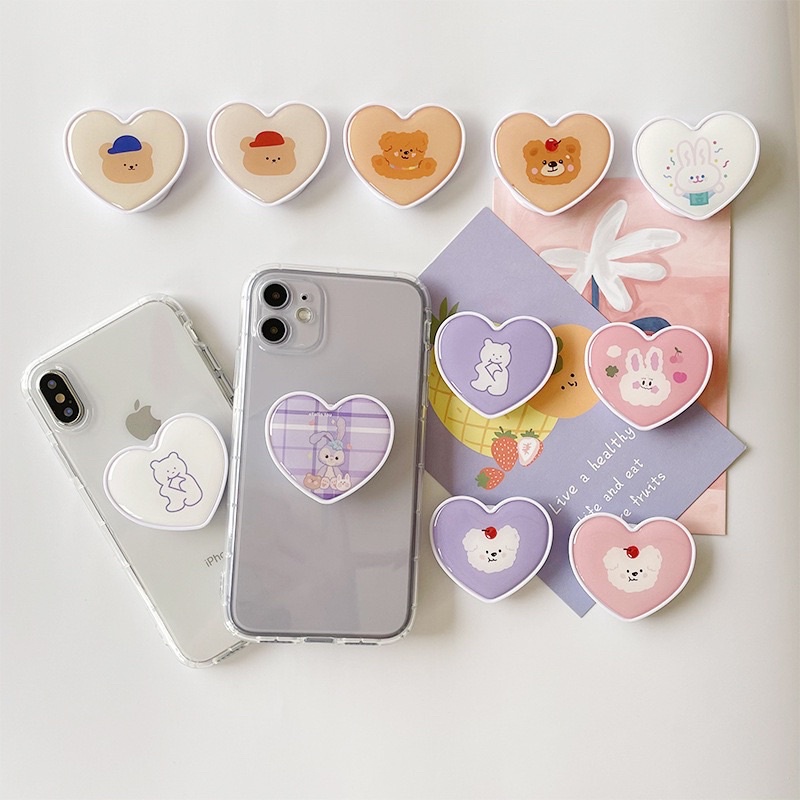 Popsocket giá đỡ điện thoại hình trái tim
