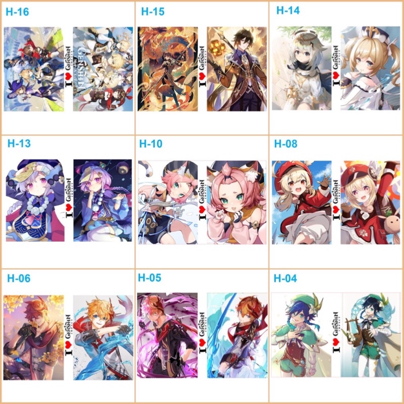 sổ in hình anime game genshin impact tặng kèm bút/ sổ tay genshin impact nhiều mẫu chọn