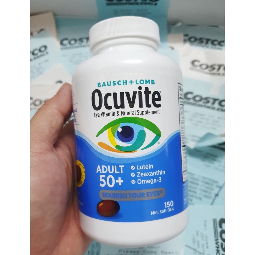 Viên Uống Bổ Mắt Ocuvite Adult 50+ Eye vitamin &amp; Mineral 150 viên - hàng Mỹ chuẩn air (mẫu mới)