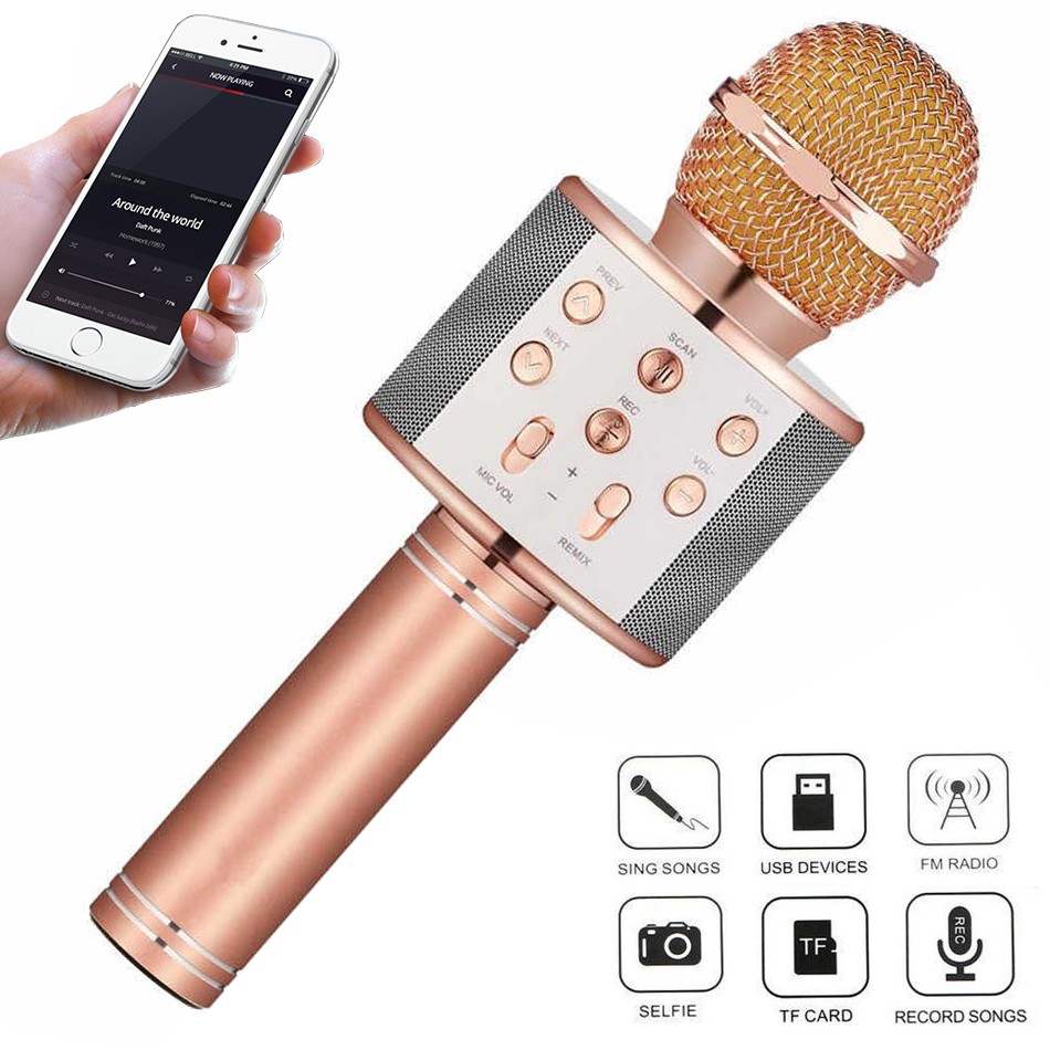 Míc hát karaoke  Míc bluetooth WS-858