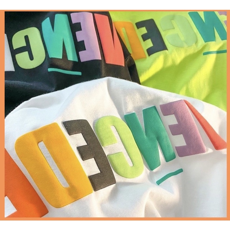 Áo thun tay lỡ cotton VENCEDE unisex nam nữ basic form rộng dáng oversize họa tiết nổi phong cách Ulzzang