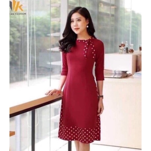GIÁ HUỶ DIỆT-Sét cách tân chân váy chấm bi siêu yêu