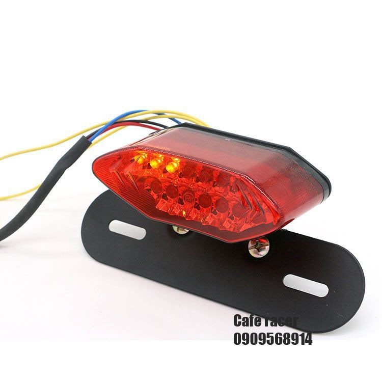 Bộ đèn led phanh cho xe mô tô 3 in 1 kèm pat biển số