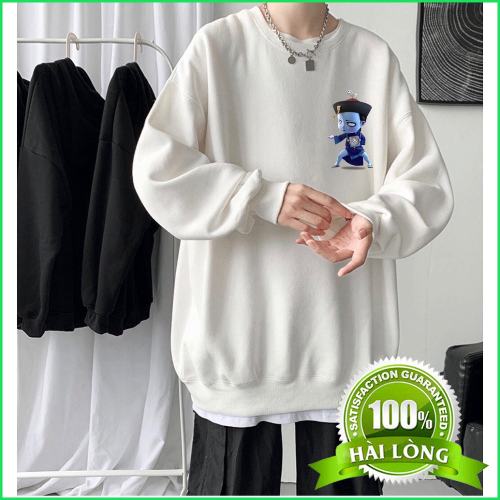 [Mã 2611THTRANG100K hoàn 10% xu đơn 99K] Áo sweater nỉ cổ tròn dài tay nam nữ họa tiết xu hướng 2021 | BigBuy360 - bigbuy360.vn