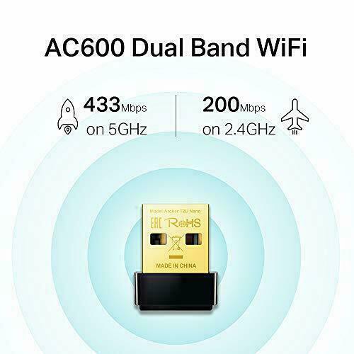 Usb thu wifi không dây TP-Link băng tần kép AC600 Archer T2U Nano,usb bắt wifi cho pc,laptop-vds shop