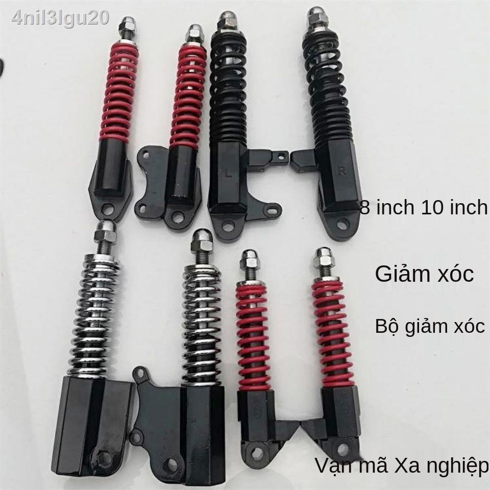 8 inch 10 giảm xóc xe tay ga điện mini ống thông hơi phía trước lò xo thủy lực với phanh đĩa