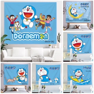 [SẴN HCM] Tranh vải treo tường doremon / thảm vải decor hình doremon dễ thương