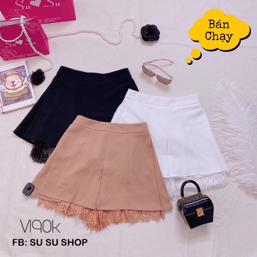 [RẺ VÔ ĐỊCH] CHÂN VÁY XÒE DÁNG CHỮ A PHỐI REN style CÔNG SỞ - CV0047 | steven.factory