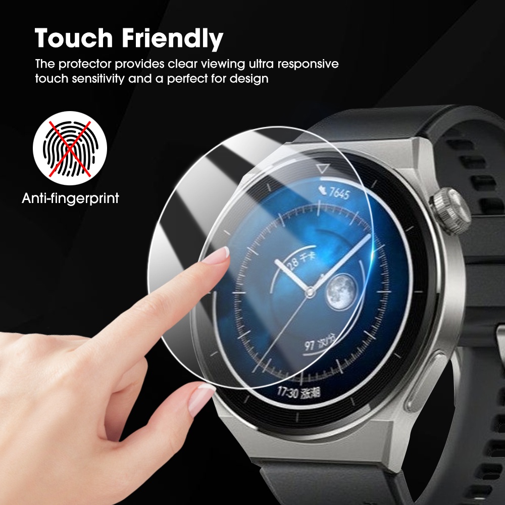 Kính Cường Lực HD Trong Suốt Chống Trầy Chống Bám Vân Tay Cho Đồng Hồ Huawei Watch GT 3 Pro