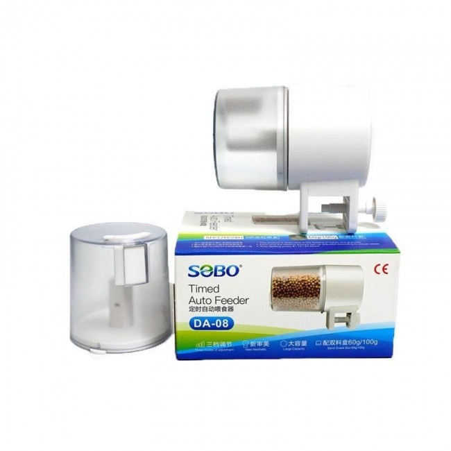 Máy cho cá ăn tự động DA-08 cho cá cảnh,máy hẹn giờ cho cá ăn tự động sobo DA-08
