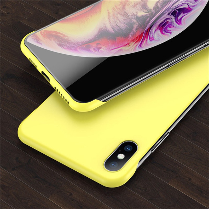 Ốp điện thoại PC cứng không viền dành cho IPHONE 6 6S 7 8 PLUS X XS XR XS MAX 11 PRO MAX