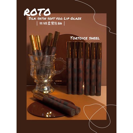 Son bóng lì Roto mịn mượt như nhung trang điểm không bị khô môi