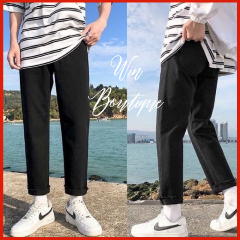 Quần jean nam baggy ống suông rộng phong cách hàn quốc hot 2021 Win boutique | BigBuy360 - bigbuy360.vn