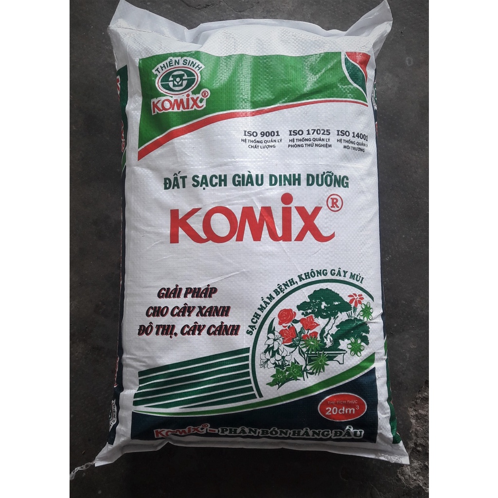 Đất Sạch Giàu Dinh Dưỡng KOMIX  bao 20 dm3 (10 kg)