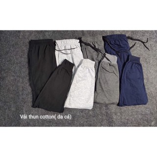 Quần jogger vải thun nam nữ đều mặc được