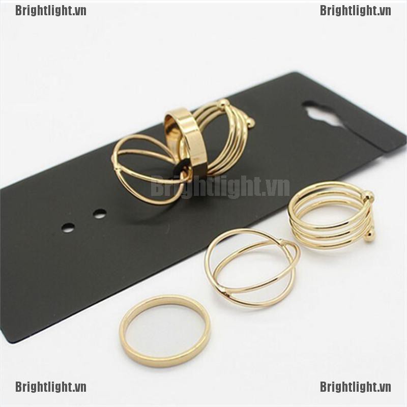 Bộ 6 Nhẫn Hợp Kim Đáng Yêu Độc Đáo