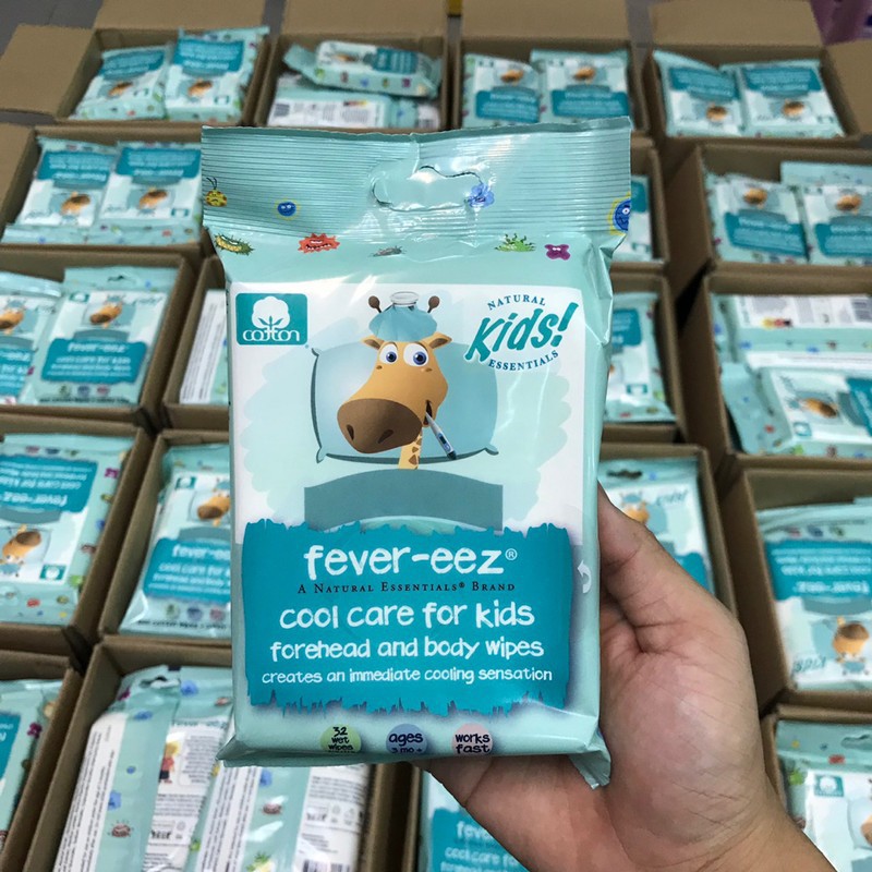 Khăn lau hạ sốt Fever-eez Cool Care Kids