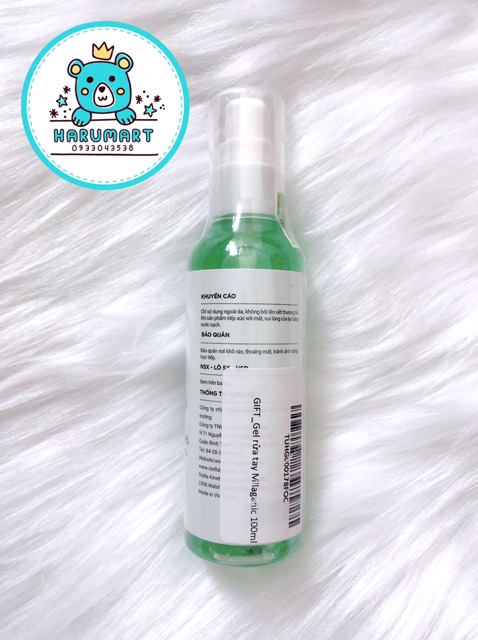 Gel Rửa Tay Khô Milaganics Hand Sanitizer Bạc Hà Kháng Khuẩn 100ml | BigBuy360 - bigbuy360.vn