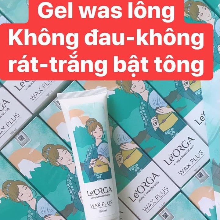 Kem Tẩy Lông Le ORGA WAX PLUS Dưỡng Trắng - Cấp ẩm cho da Dung tích 100 ml | BigBuy360 - bigbuy360.vn