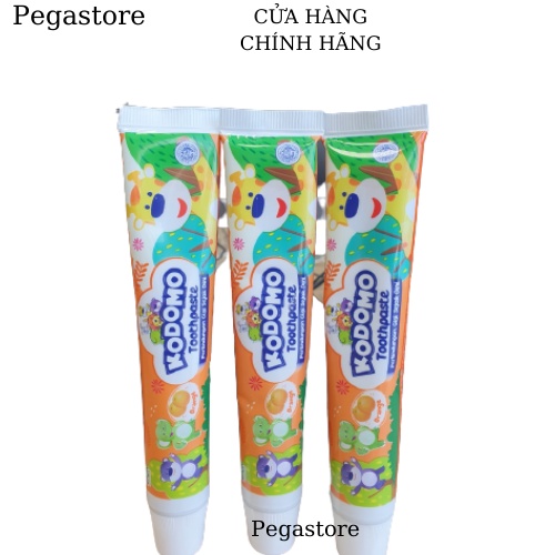 Kem Đánh Răng cho bé KODOMO Toothpaste (hương cam/dâu) - kem đánh răng trẻ em 45g