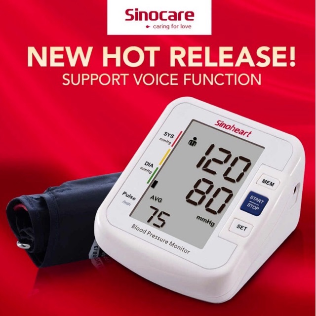 [ Giá Huỷ Diệt ] Máy đo huyết áp bắp tay Sinoheart BA-801 [ Bảo hành 5 năm 1 đổi 1 ]