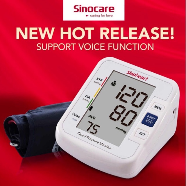 Máy đo huyết áp bắp tay Sinoheart BA-801 [ Bảo hành 5 năm 1 đổi 1 ]