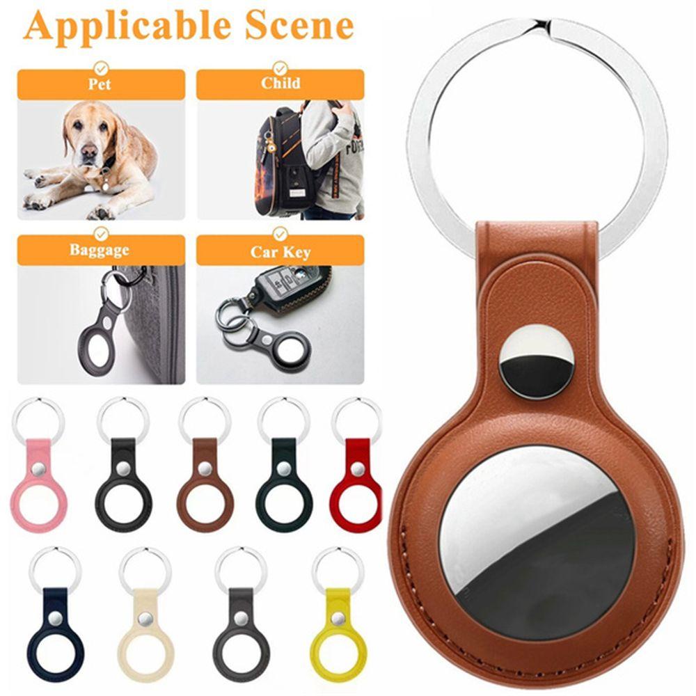 Ốp Bọc Chìa Khóa Bằng Da Chất Lượng Cao Cho Xe Hơi GLENES Air Tags Air Tag
