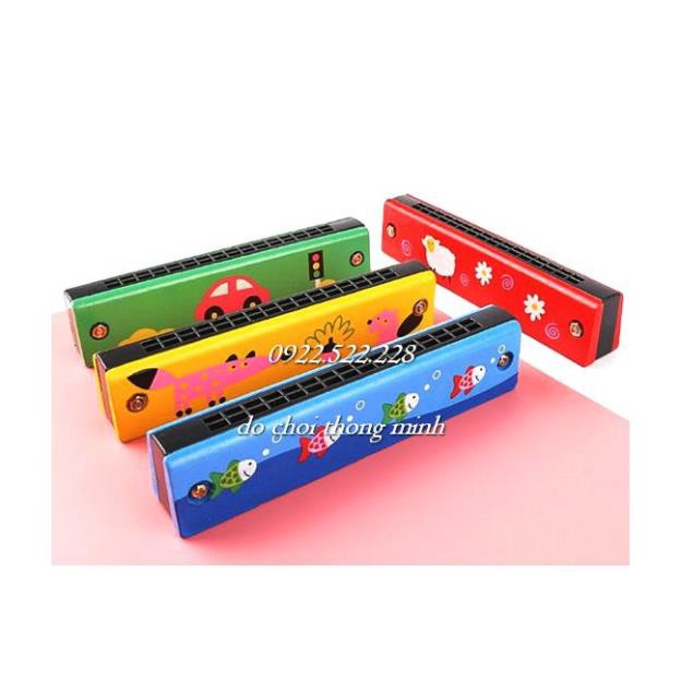 Kèn Harmonica gỗ - đồ chơi âm nhạc cho bé