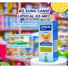 LIPOCAL K2-MK7 - Bổ Sung Canxi,Hỗ Trợ Mọc Răng,Phát Triển Chiều Cao