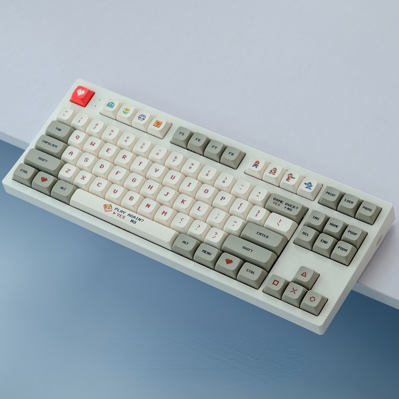 Gmk Bàn Phím Máy Tính 138 Phím PBT Màu Đỏ Và Trắng Cá Nhân Hóa GMK Cho Bàn Phím Cơ