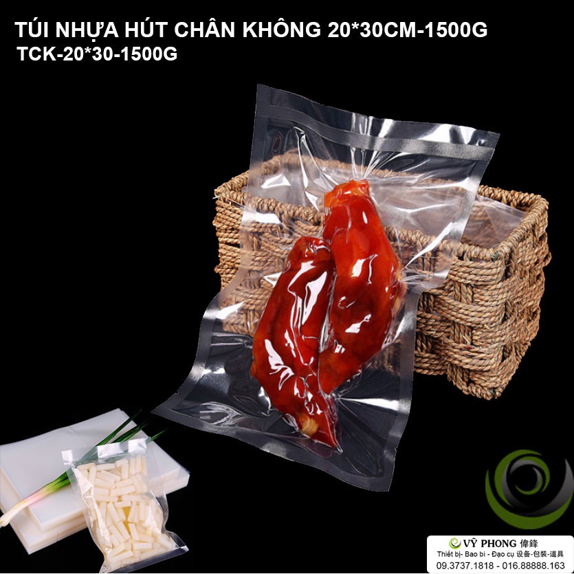 SET 50 TÚI NHỰA HÚT CHÂN KHÔNG CAO CẤP DÀY 16 ZEM 900G, 1500G