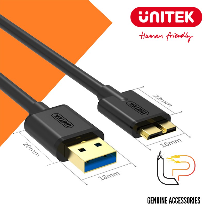 CÁP CHUYỂN USB 3.0 RA MICRO B UNITEK Y-C 461BBK