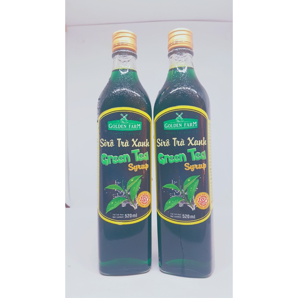 SIRÔ GOLDEN FARM TRÀ XANH 520 ML