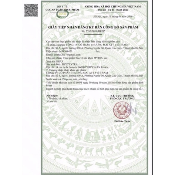 Viên Uống Trắng Da MYRIA - Viên Uống Glutathione 1000mg, Collagen, Vitamin C Nhập Khẩu Pháp