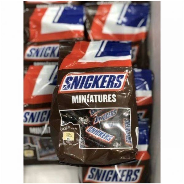 Kẹo Socola Snickers Miniatures Hà Lan gói 150g 16 viên